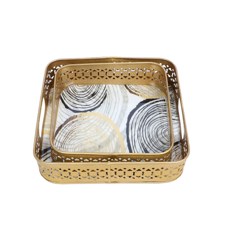Tyla Abstract Serving Tray - Set Of Two media 3