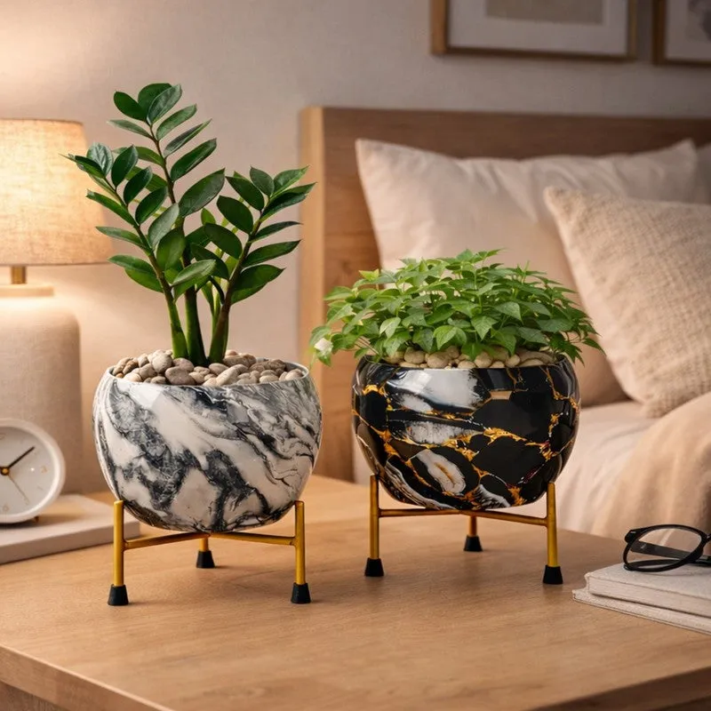 Fluid Lines Pots & Planters - Set of Two media 5