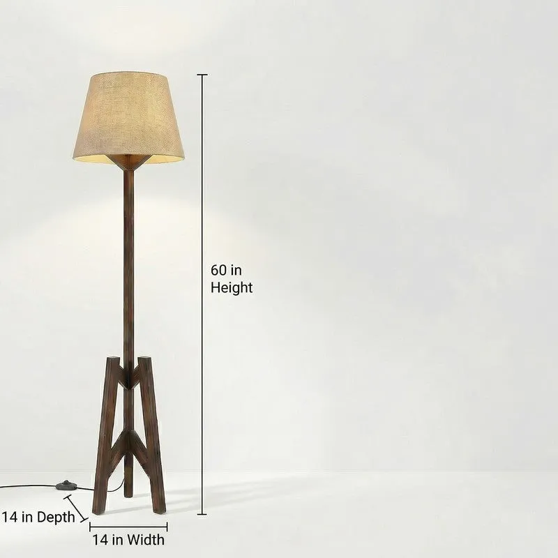 SoftBeam Wooden Floor Lamp - Brown media 10