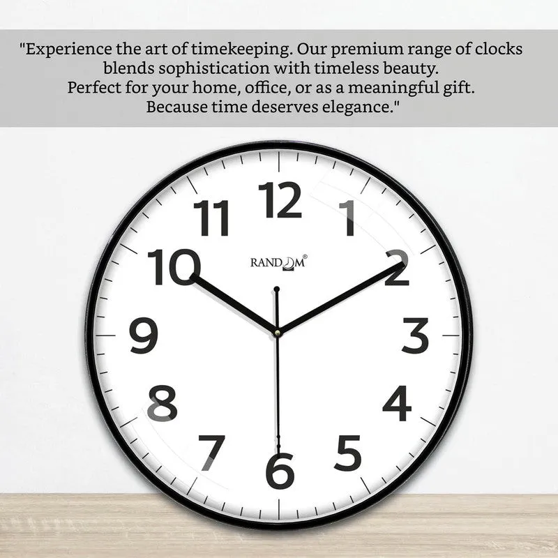 Dailytick Premium Silent Sweep Wall Clock - Black media 6