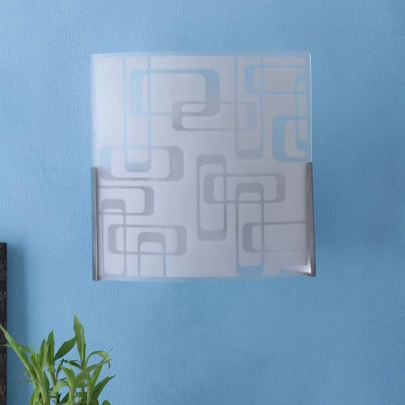 Abstract Block Glass Wall Lamp media 3