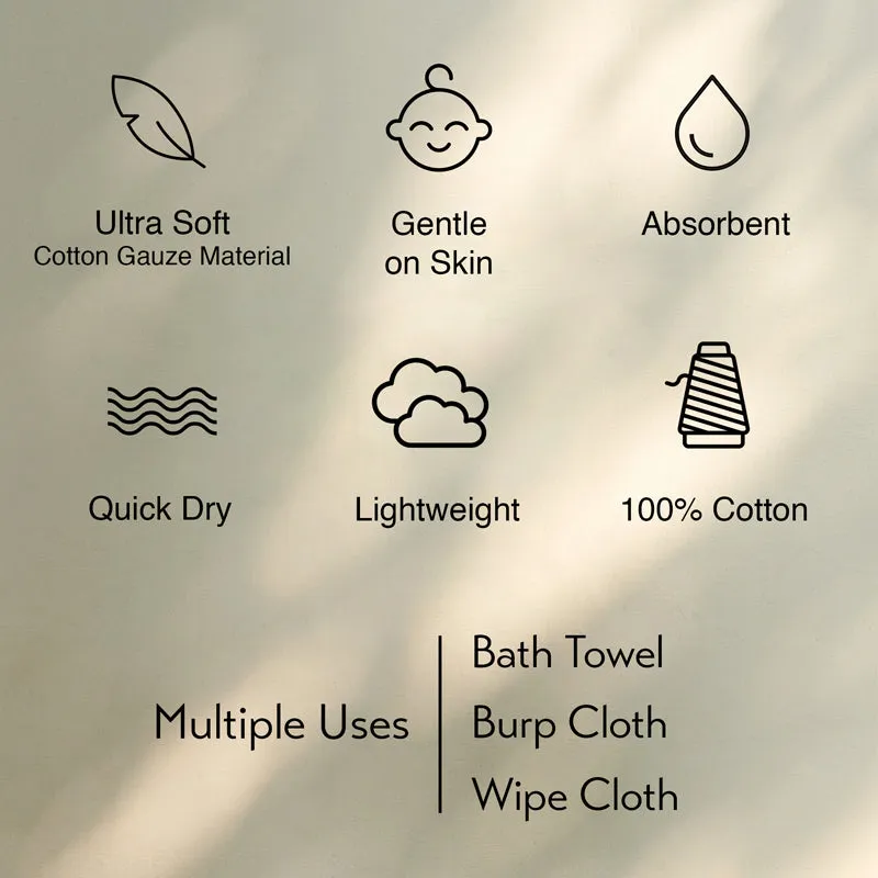 Soft Perch Baby Towel Combo - Set Of Two media 6