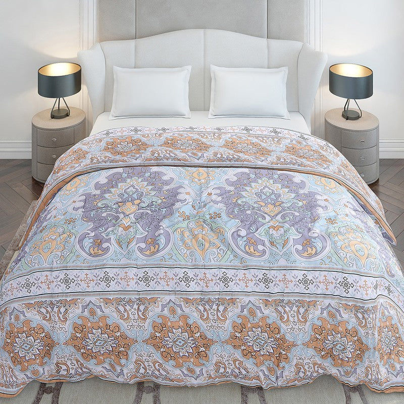 Monte Carlo Prismpath Ethnic Print Polyester Duvet Covers (Brown) - 210 GSM media 3