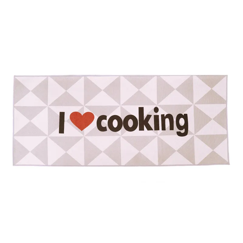 I Love Cooking Kitchen Nylon Runner Rug - Set Of Two media 5