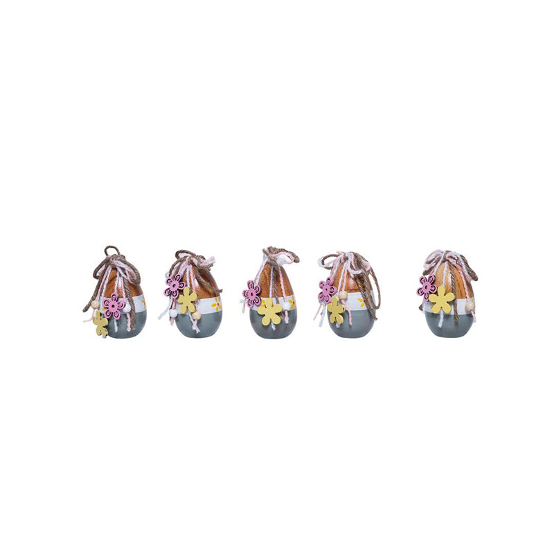 Handcrafted Wooden Easter Showpiece - Set Of Five media 7
