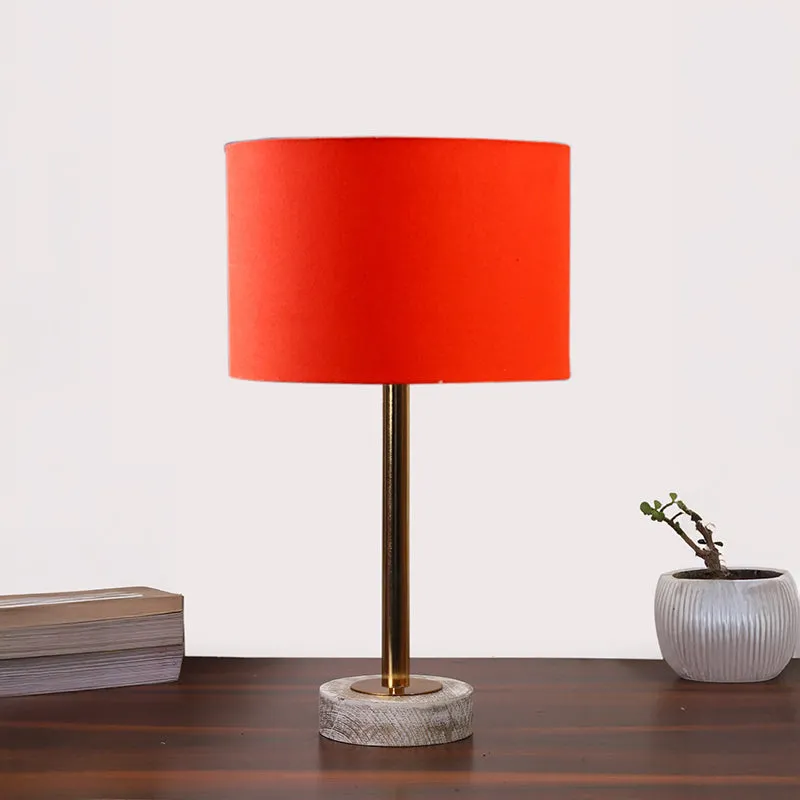 Cotin I Rodin Wooden Table Lamp - Orange,Gold,White media 3