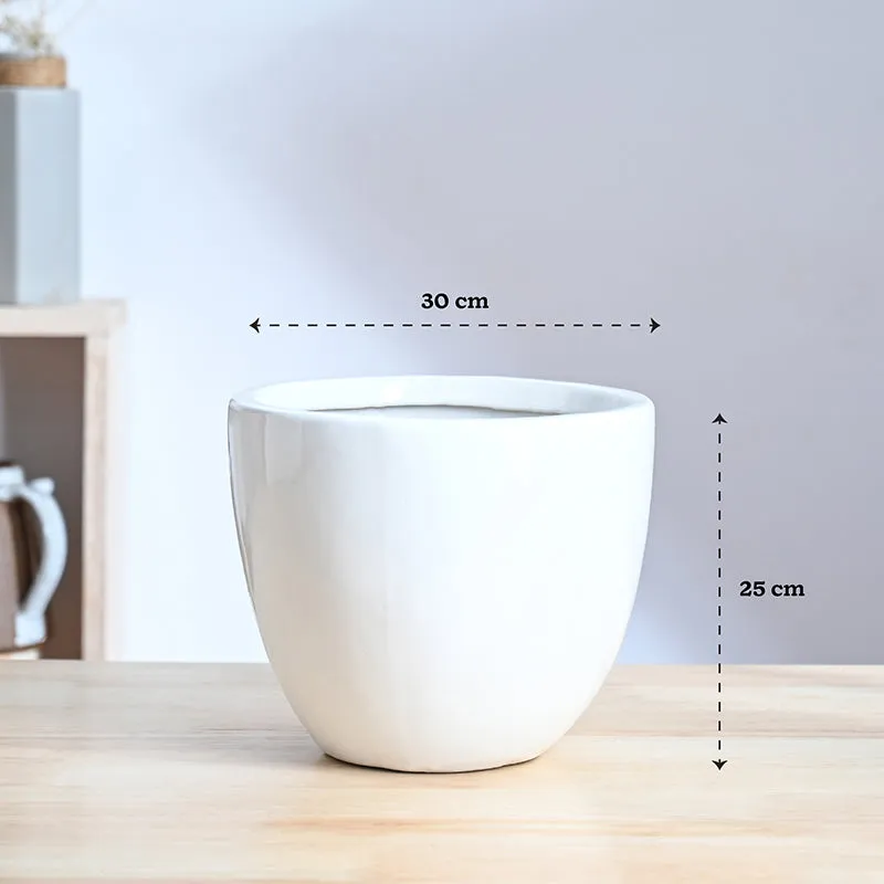 Cantata Ceramic Planter - White media 8