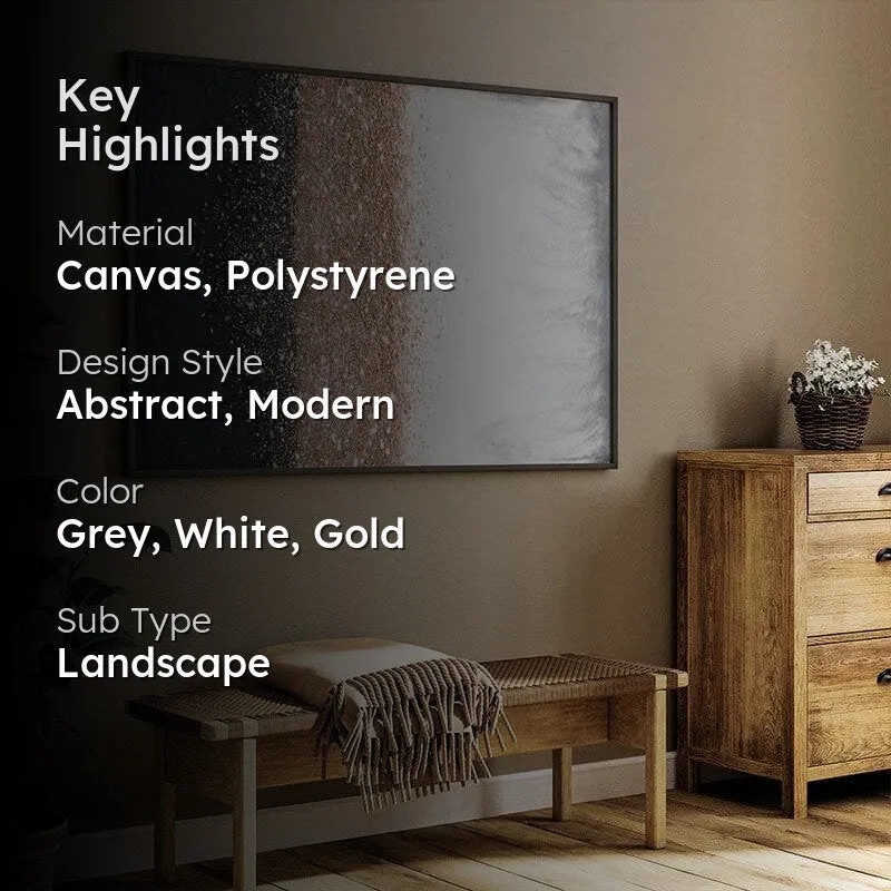 Ethereal Rhythms Canvas Wall Painting - Black Frame media 2
