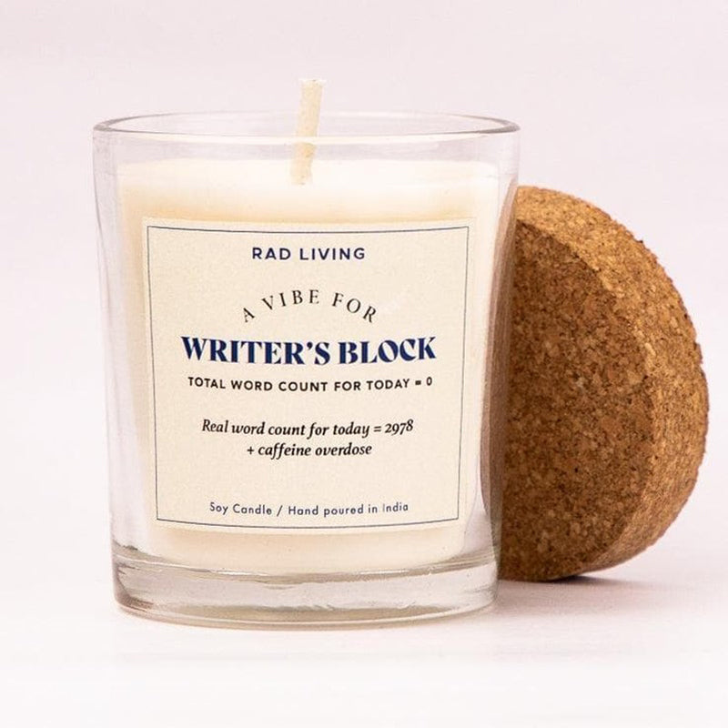 Writer's Block - Lavender Tobacco Scented Candle media 6