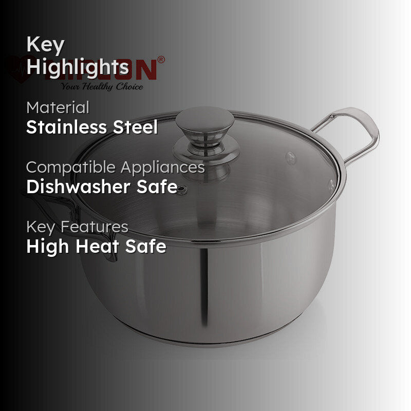 Nirlon Cooking Pot With Lid - 1500 ML/6 Inches media 2