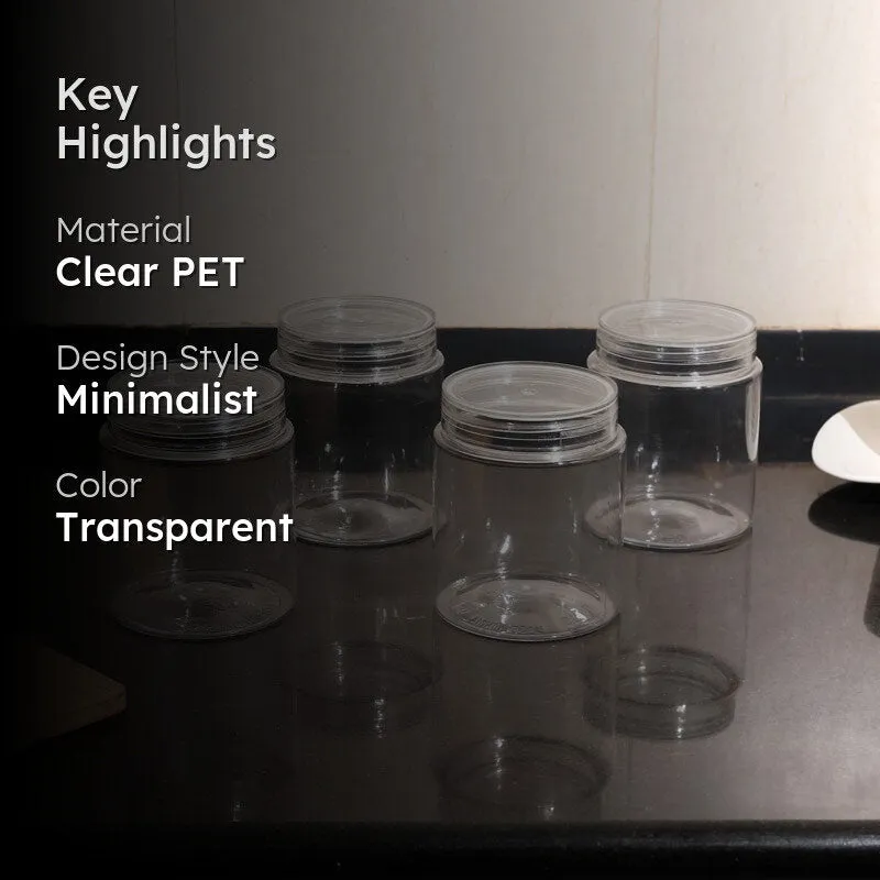 Lucent Transperant Clear PET Container - Set Of Four media 2