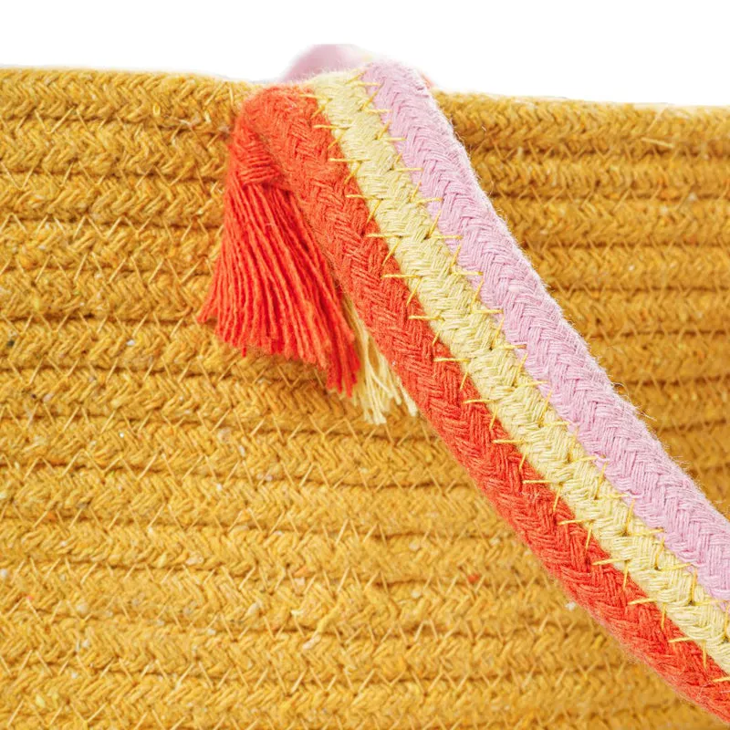 Tidy Twist Cotton Storage Basket Yellow media 5