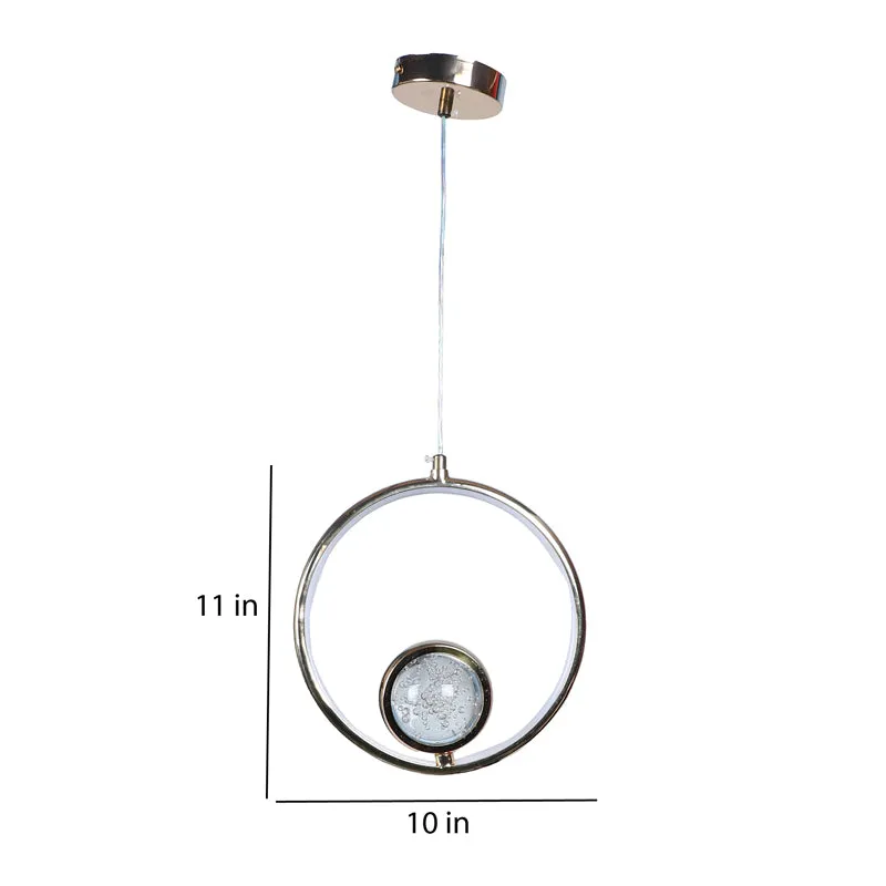 Hailera Iron Ceiling Lamp (Gold) - Round media 12