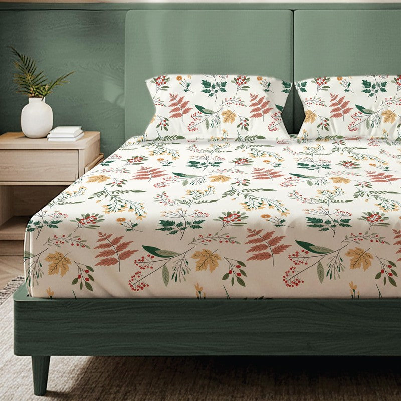 Spring Symphony Floral Cotton Bedsheets (Multicolor) - 200 TC media 3