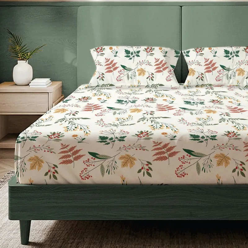 Spring Symphony Floral Cotton Bedsheets (Multicolor) - 200 TC media 3