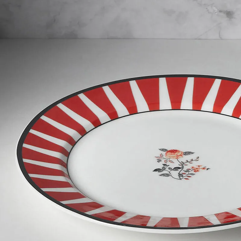 India Circus Scarletta Bone China Dinner Plate media 3