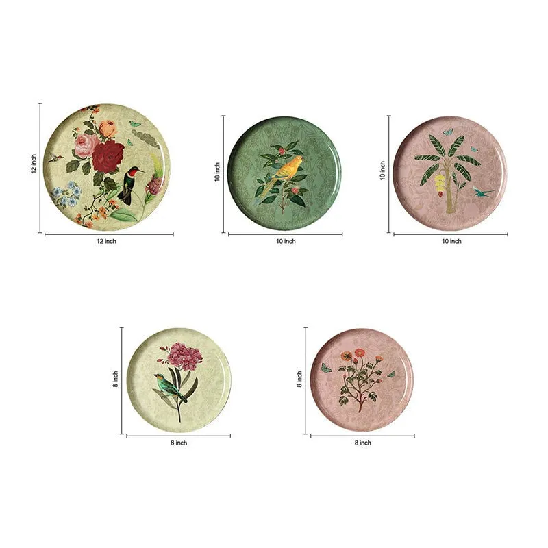 India Circus Victorian Tropics Iron Wall Plate - Set Of Five media 7