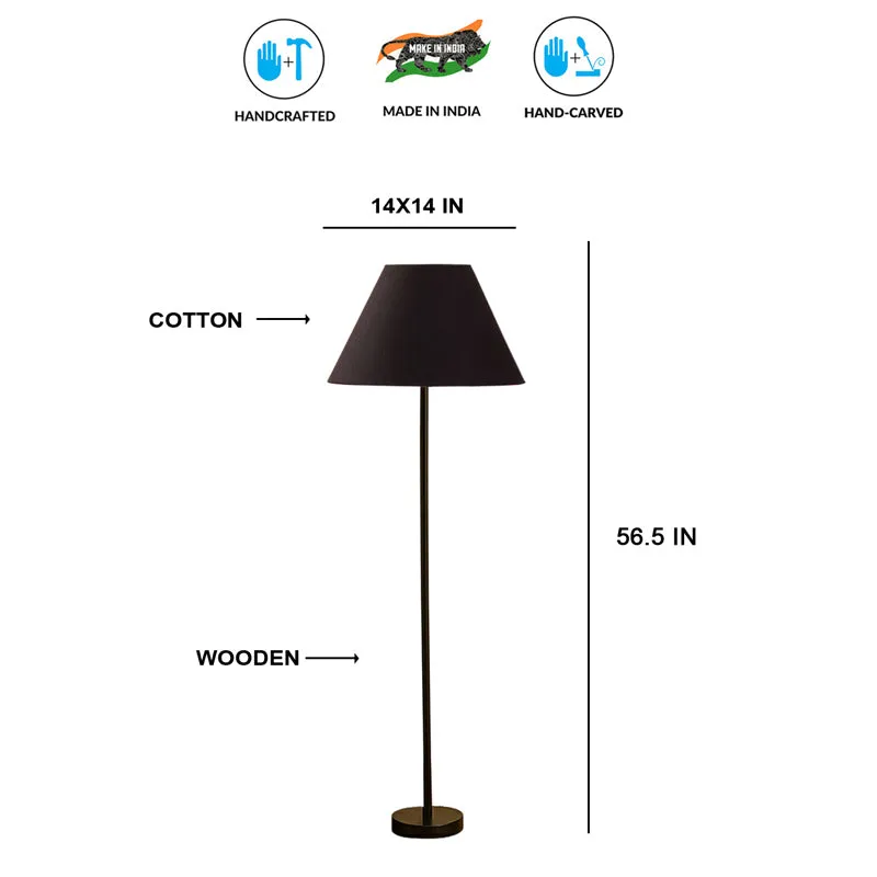 Cotin Rodin Wooden Floor Lamp - Black media 7