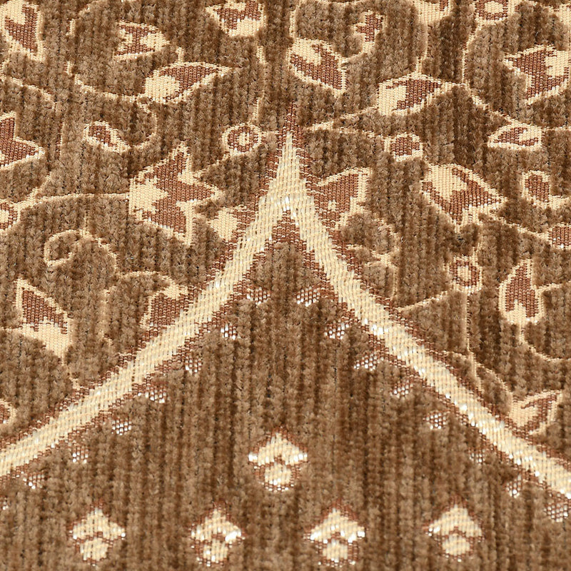 Petite Leaves Chenille Sofa Cover - Light Brown media 8