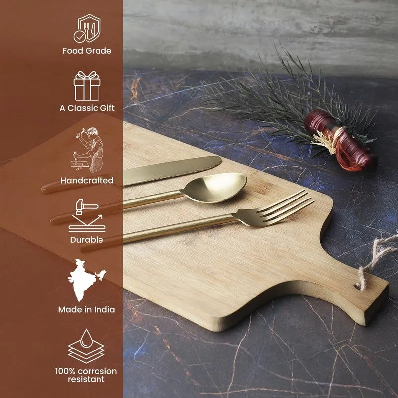 Premium Stainless Steel Cutlery Set - Three Piece Set media 6