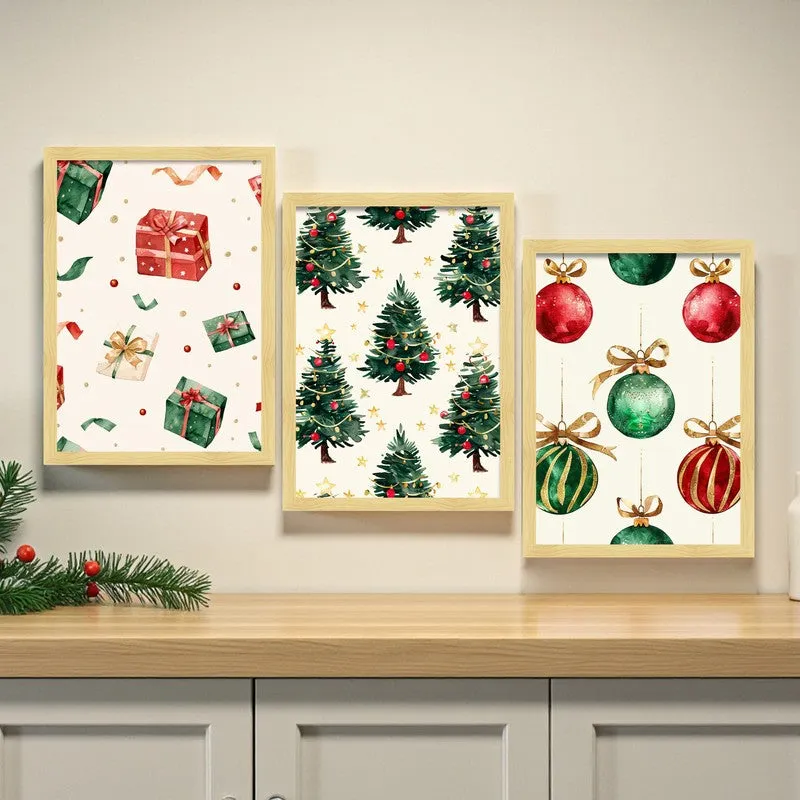 Merrivine Aura Wall Painting - Set Of Three media 3