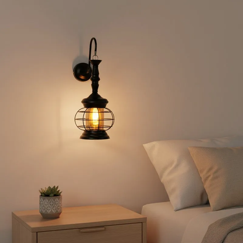 Urban Noir Iron Wall Lamp media 1
