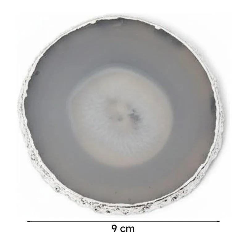 Vesto Brazilian Agate Coaster (White) - Set Of Two media 7