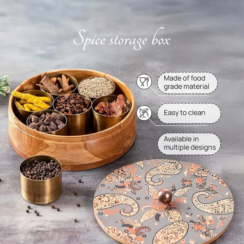 Veronique Masala Box - Grey & Brown media 4