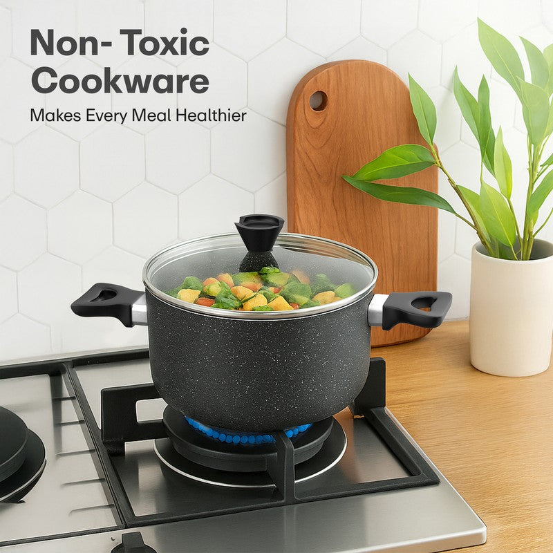 Rioware StoneEase Saucepan With Lid - 3000 ML media 5