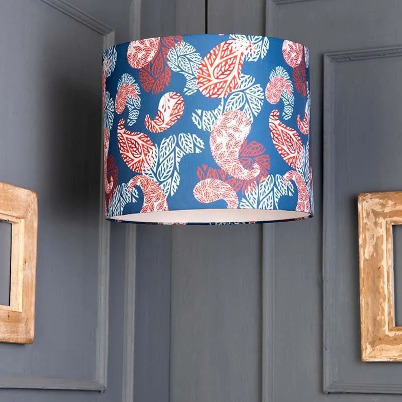 The Paisley Play Floral Fabric Ceiling Lamp media 3