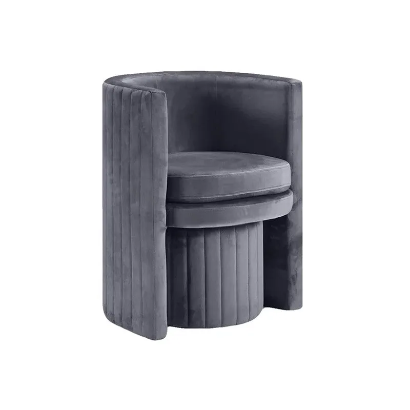 Arvella Neem Wood Accent Chair (Grey) - Two Piece Set media 7