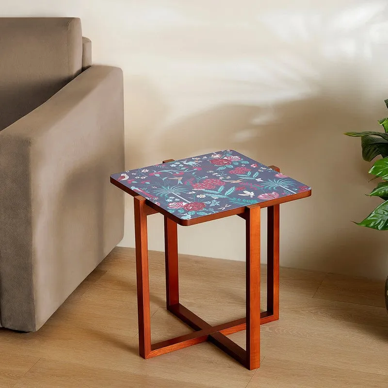 India Circus Wood Galore Square Side Table media 1