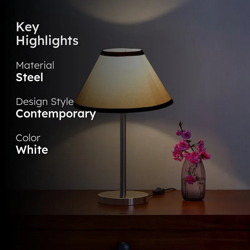 Noctra Maison Glow Metal Table Lamp - White media 2