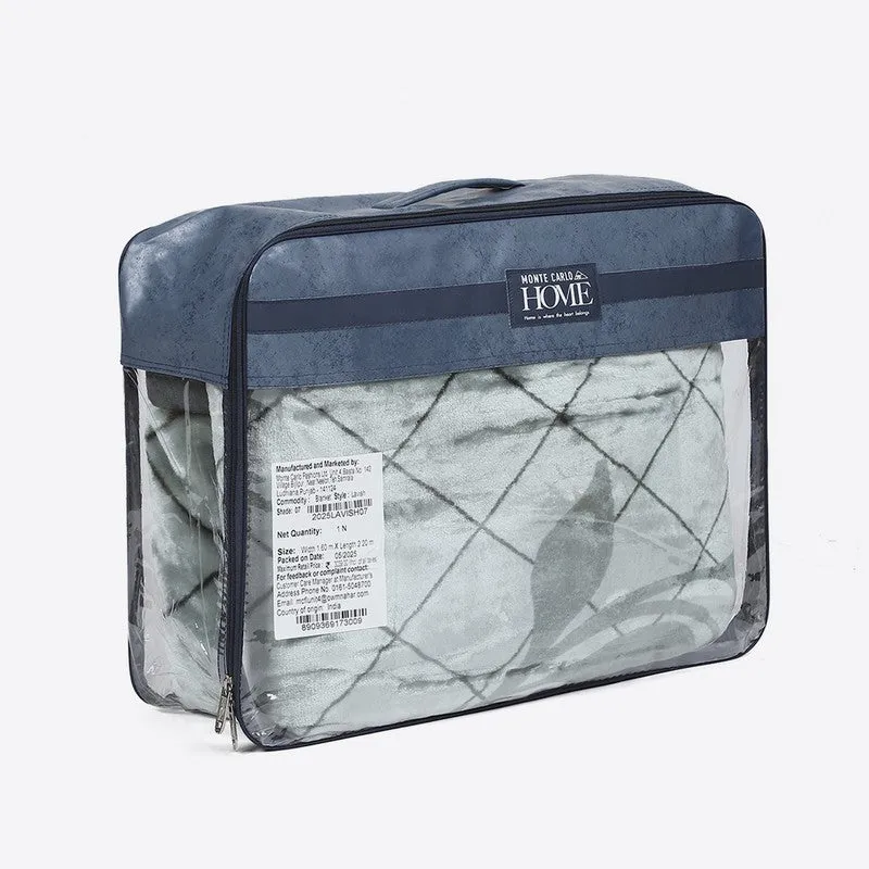Monte Carlo Midnight Garden Throw Blanket - 895 GSM media 7