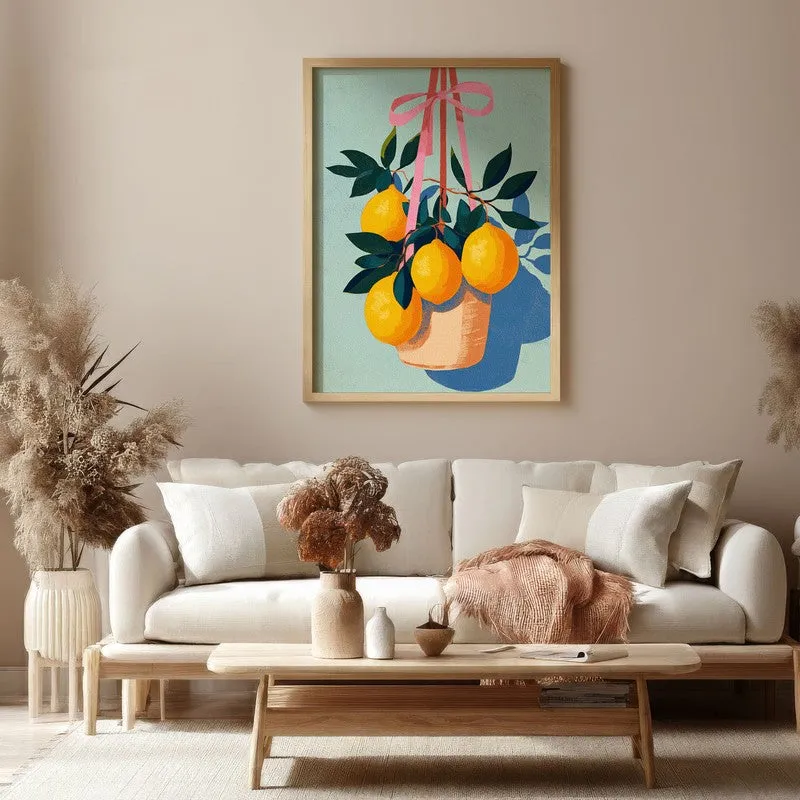 Florena Canvas Wall Painting With Brown Frame media 4