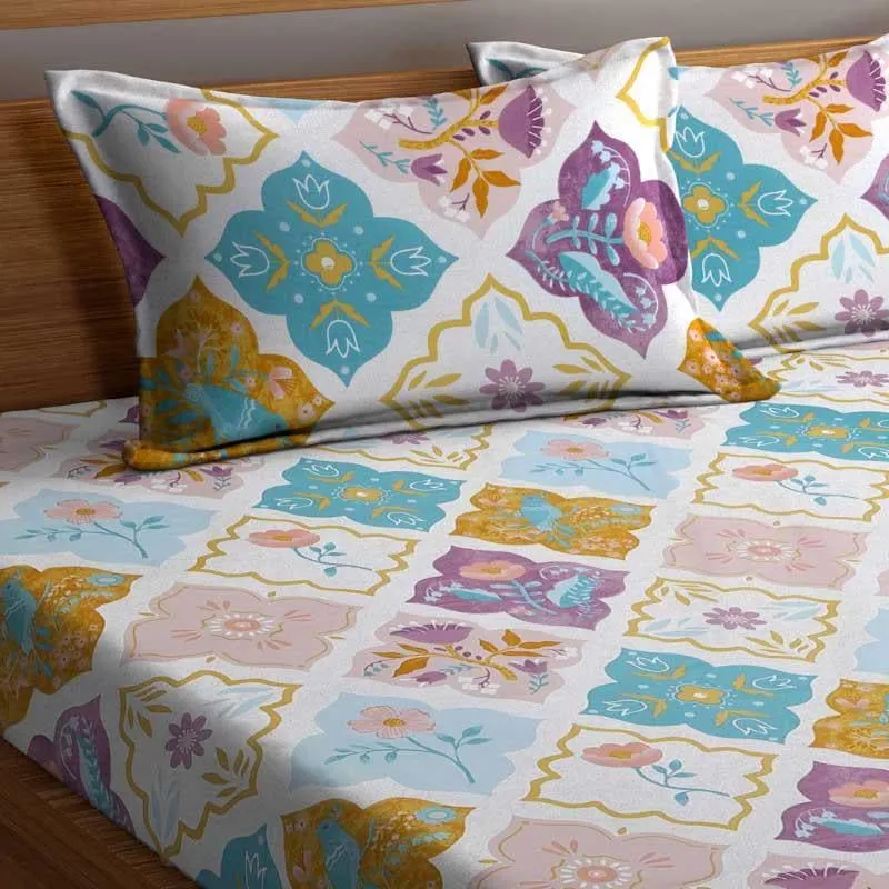 Analia Moroccon Microfiber Bedsheet - 130 GSM media 5