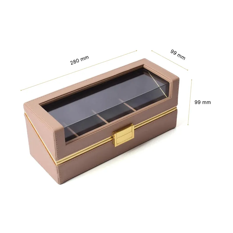 Ceastra Faux Leather Storage Box - Beige media 9