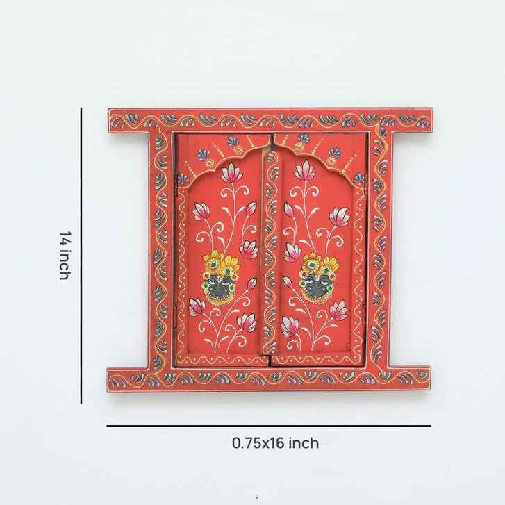 Wooden Jharokha Wooden Frame Wall Accents media 8