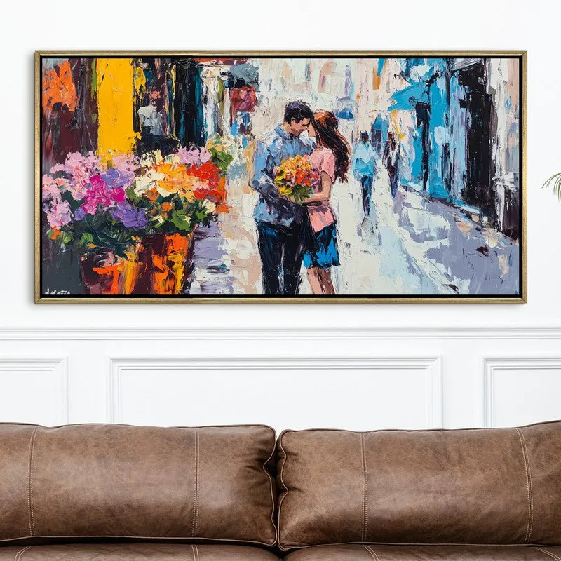 Whispers of Love Canvas Wall Painting With Frame media 4