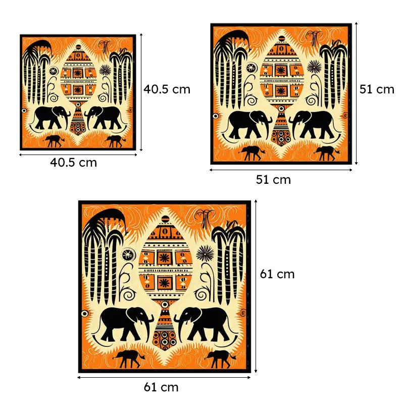 Tribe Of Hastina II Canvas Wall Art With Frame media 6