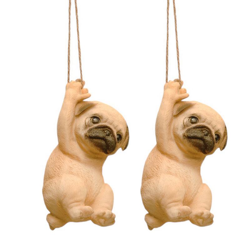 Whimsy Pug Showpiece - Set Of Two media 4