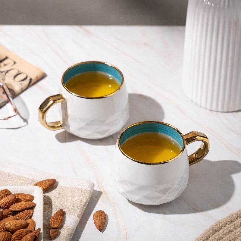 LuxeSip Porcelain Tea Cup (200 mL Each) - Set Of Six media 8
