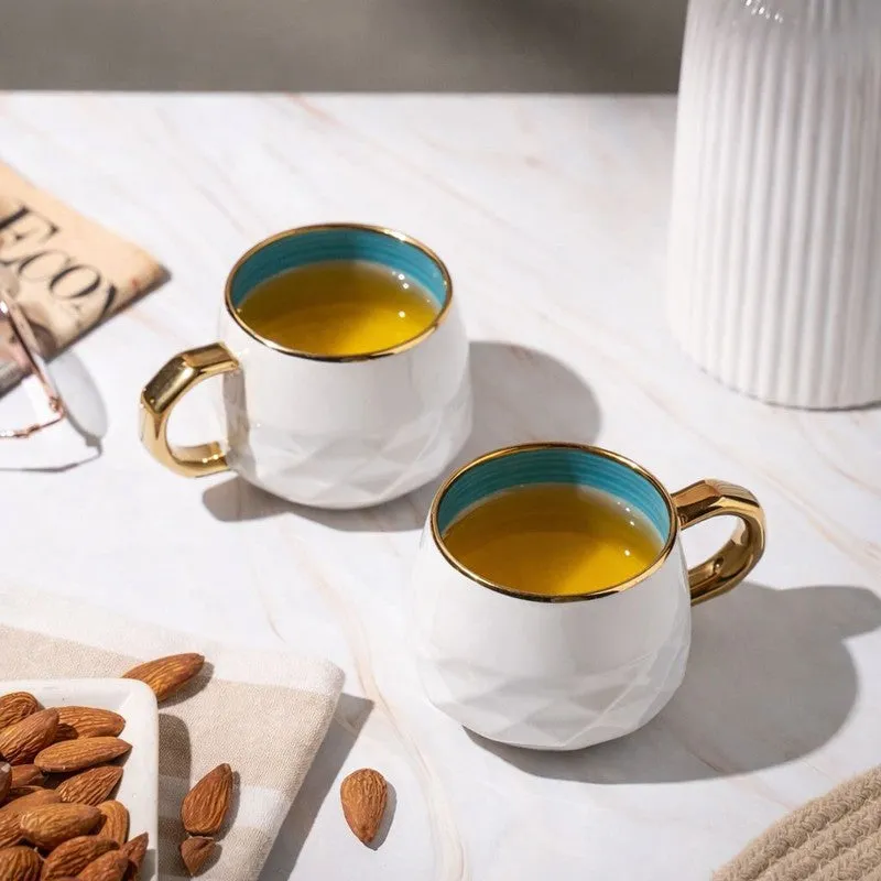 LuxeSip Porcelain Tea Cup (200 mL Each) - Set Of Six media 8