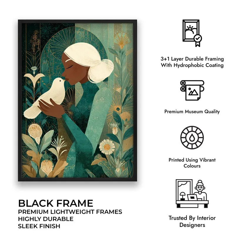 Dovelisse Canvas Wall Painting - Black Frame media 9