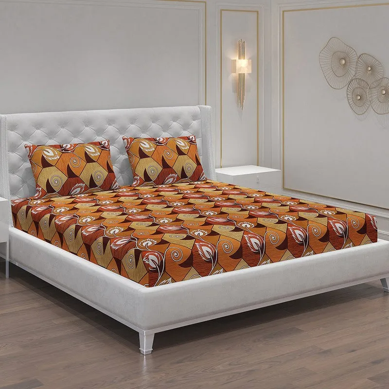 Monte Carlo Flora Grid Bedsheet - 120 GSM media 1