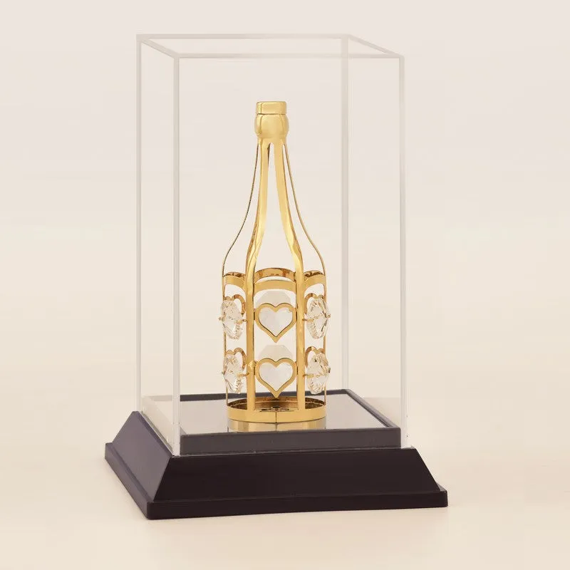 Majestic Bottle 24K Gold Plated Mild Steel Showpiece media 3