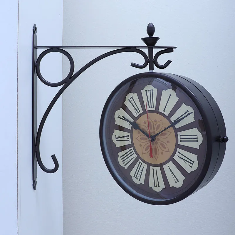 Wrought Hour Iron Wall Clock media 3
