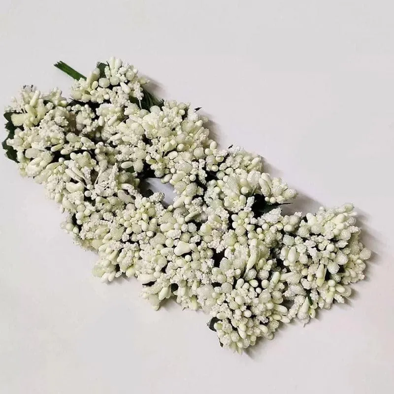 Faux Gypsophilia Flower Bunch (Off White)- Set Of Twelve media 3