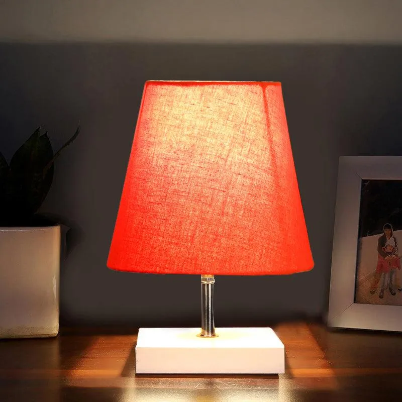 Alsa Fabric Table Lamp - Orange,EWhite media 1
