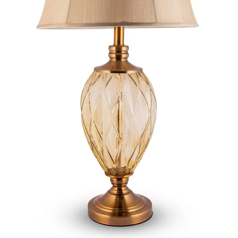 AarviDecor Camden Decorative Fabric Table Lamp - Beige media 6